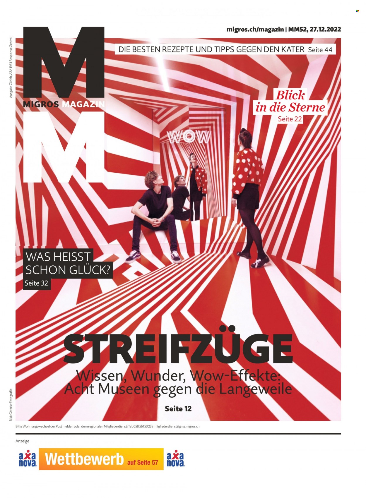 Prospekt Migros - 27.12.2022 - 2.1.2023. Seite 1