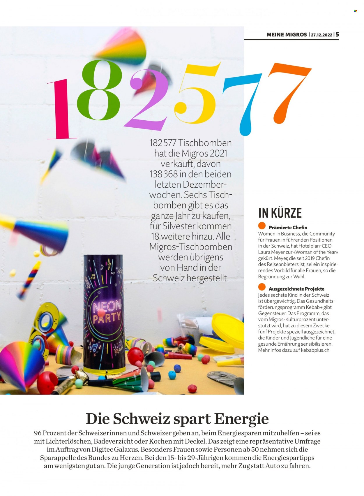 Prospekt Migros - 27.12.2022 - 2.1.2023. Seite 5