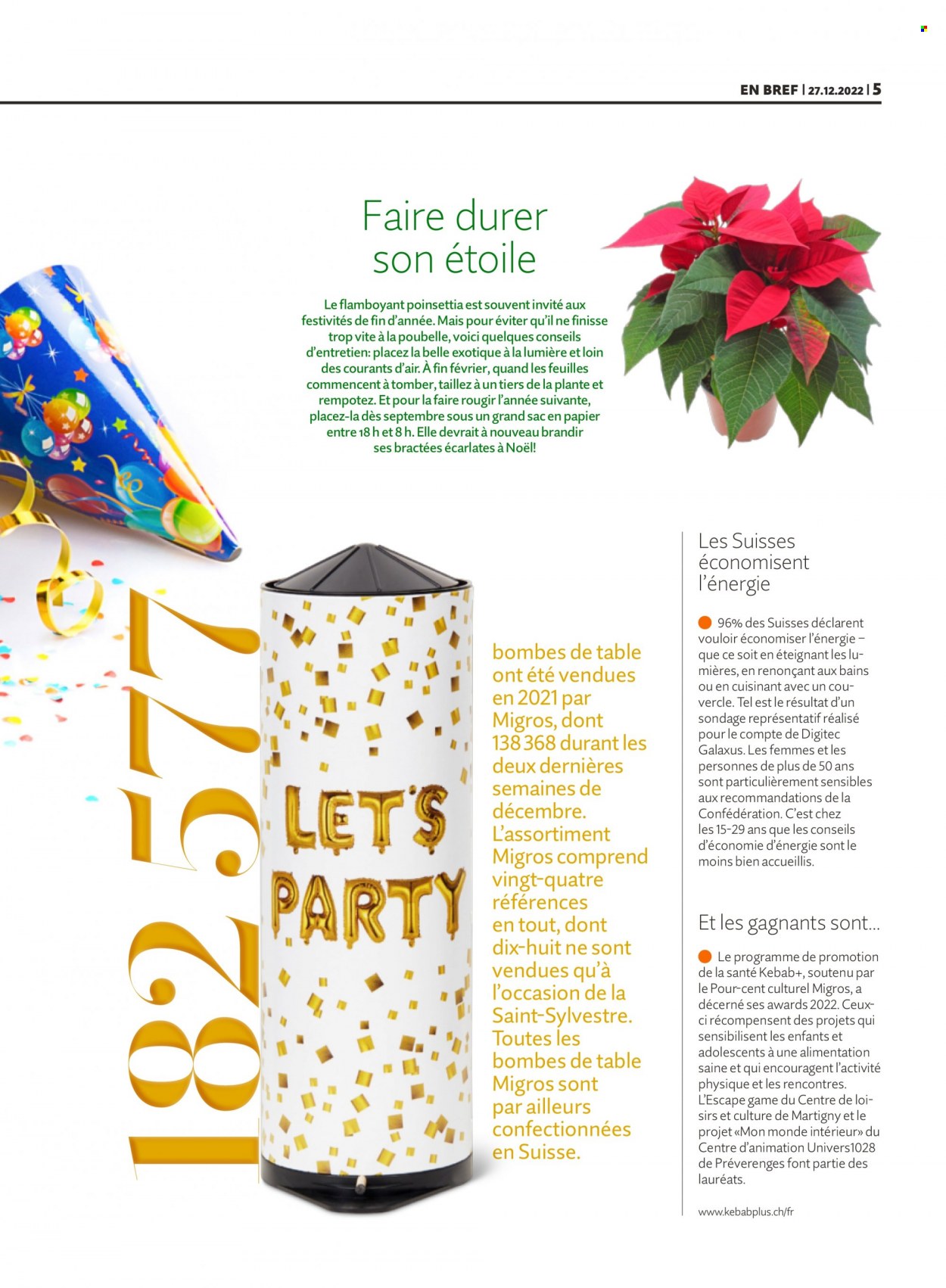 Prospekt Migros - 27.12.2022 - 2.1.2023. Seite 5