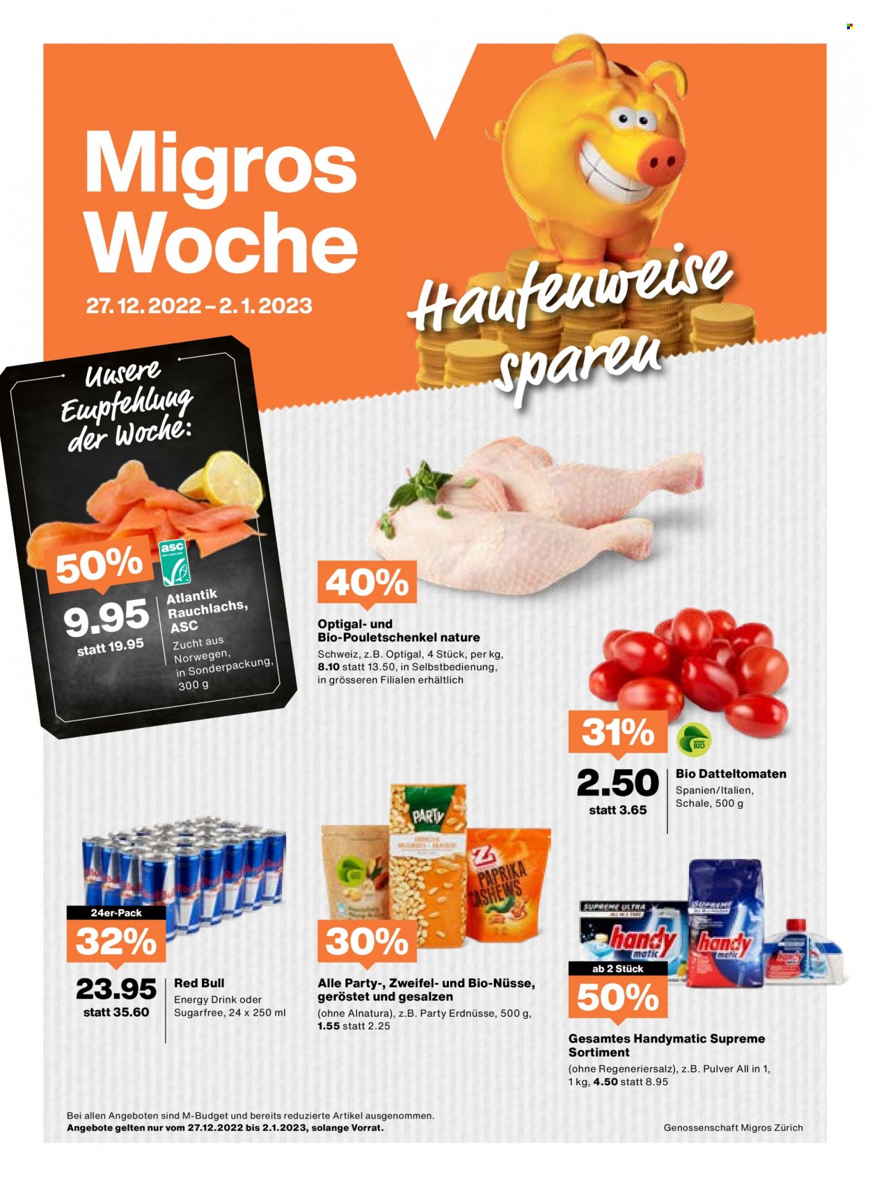 Volantino Migros - 27.12.2022 - 2.1.2023. Pagina 1