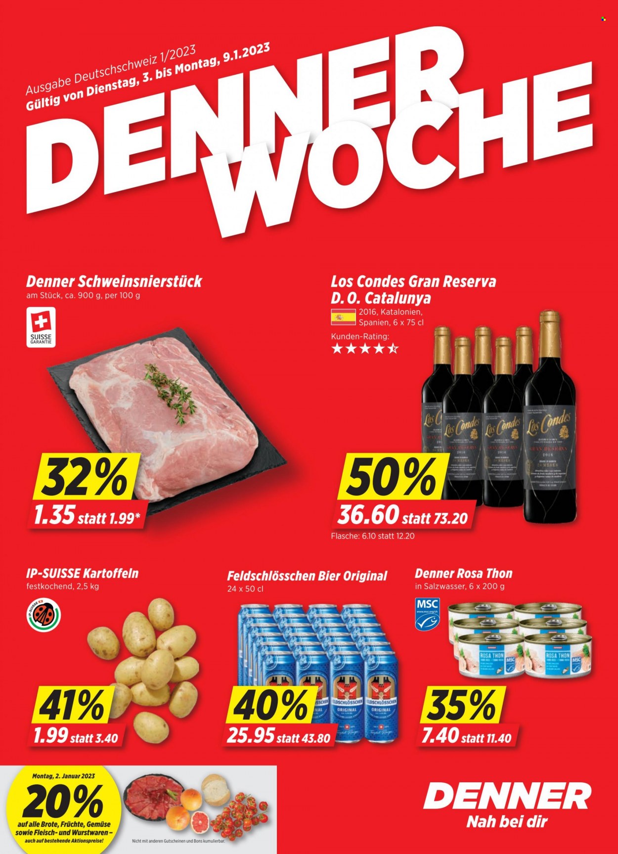 Volantino Denner - 3.1.2023 - 9.1.2023. Pagina 1