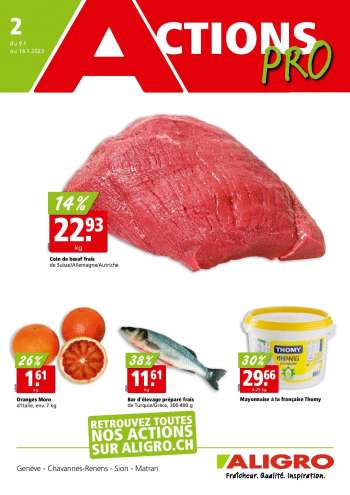 Prospekte ALIGRO - 9.1.2023 - 14.1.2023.