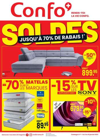 Catalogue Conforama - 2.1.2023 - 16.1.2023.