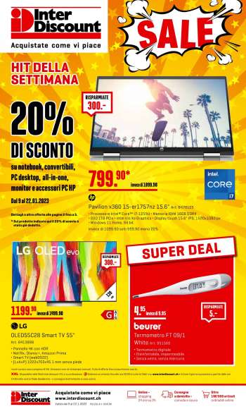 Volantino Interdiscount - 9.1.2023 - 22.1.2023.