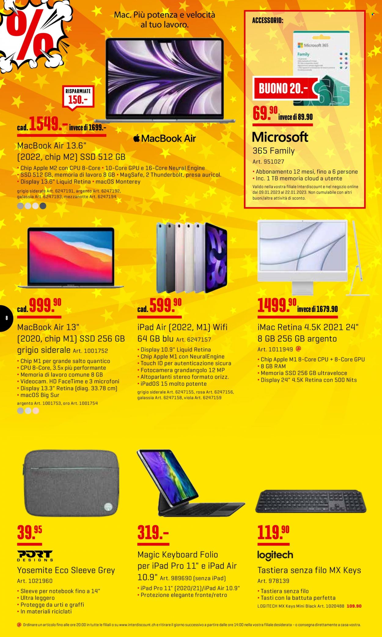 Prospekt Interdiscount - 9.1.2023 - 22.1.2023. Seite 8