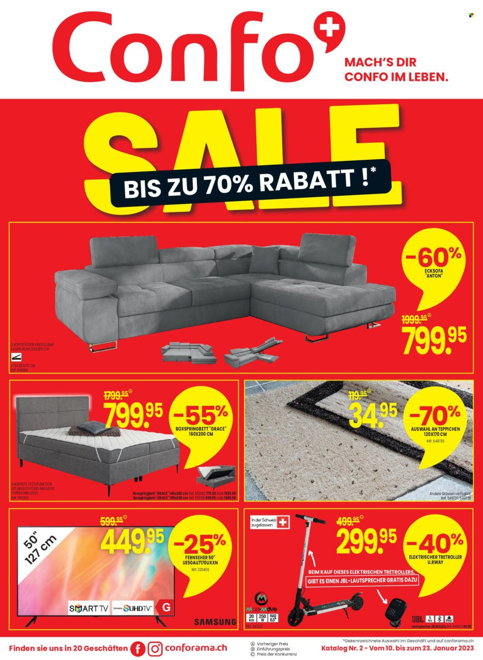Catalogue Conforama - 10.1.2023 - 23.1.2023. Page 1
