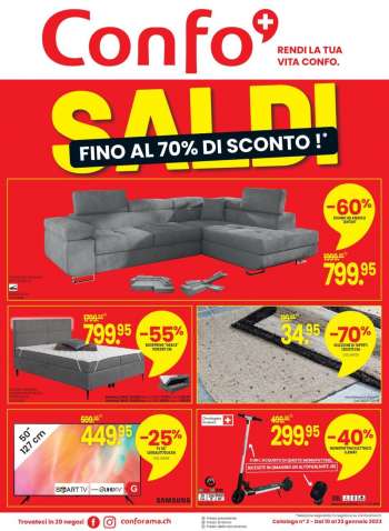 Catalogue Conforama - 10.1.2023 - 23.1.2023.
