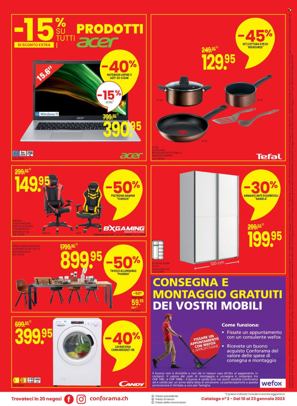 Volantino Conforama - 10.1.2023 - 23.1.2023. Pagina 12