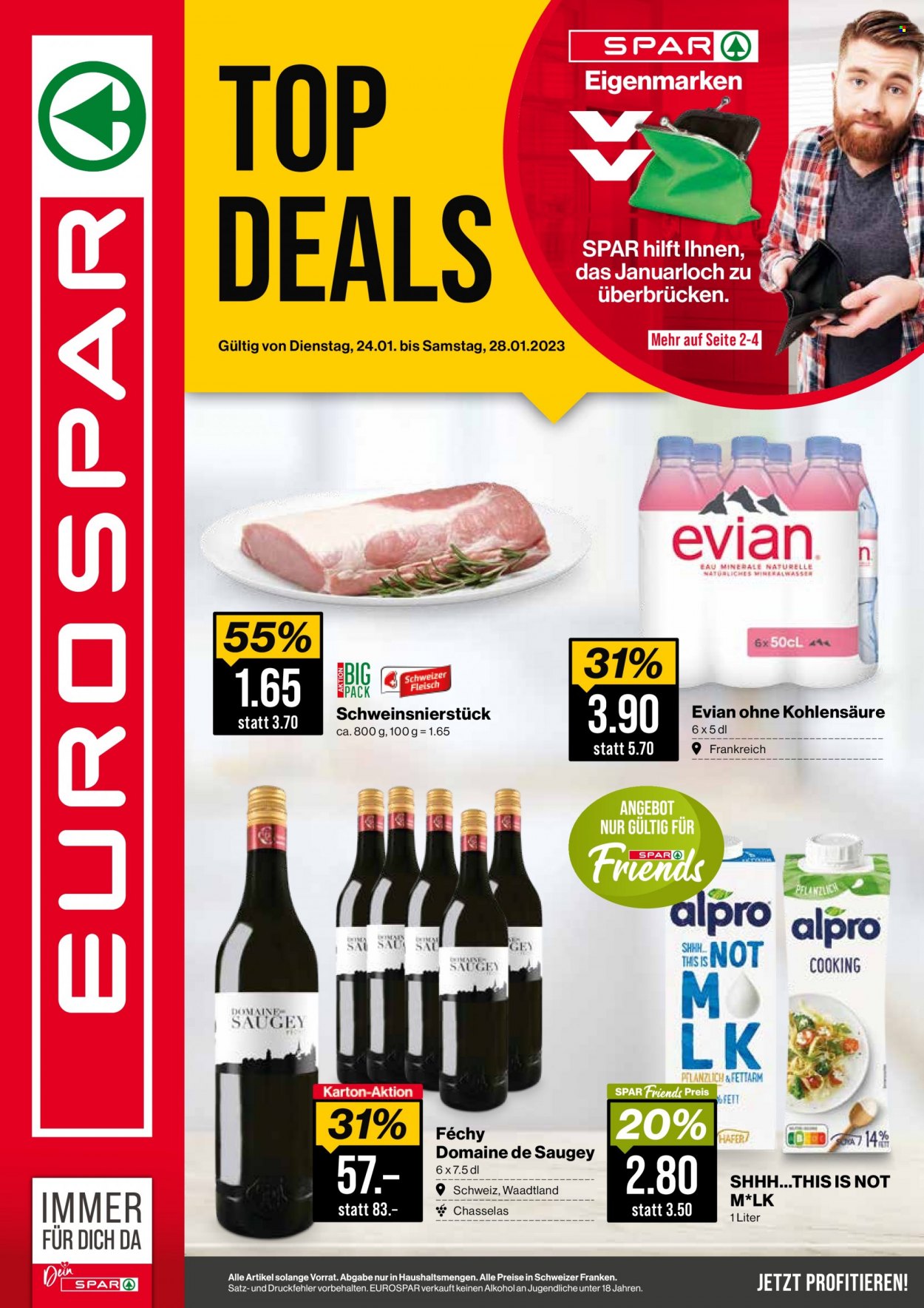 Prospekt SPAR - 24.1.2023 - 28.1.2023. Seite 1