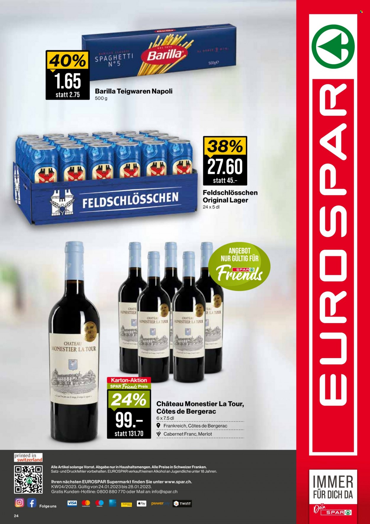 Prospekt SPAR - 24.1.2023 - 28.1.2023. Seite 24