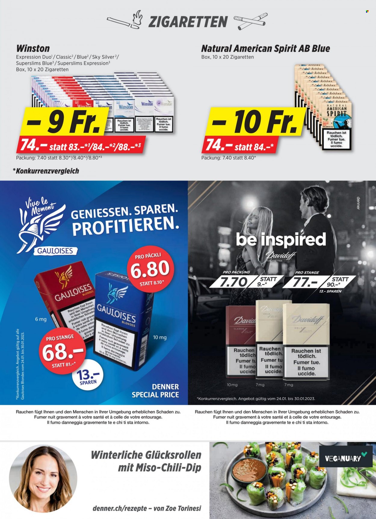 Prospekt Denner - 24.1.2023 - 30.1.2023. Seite 23