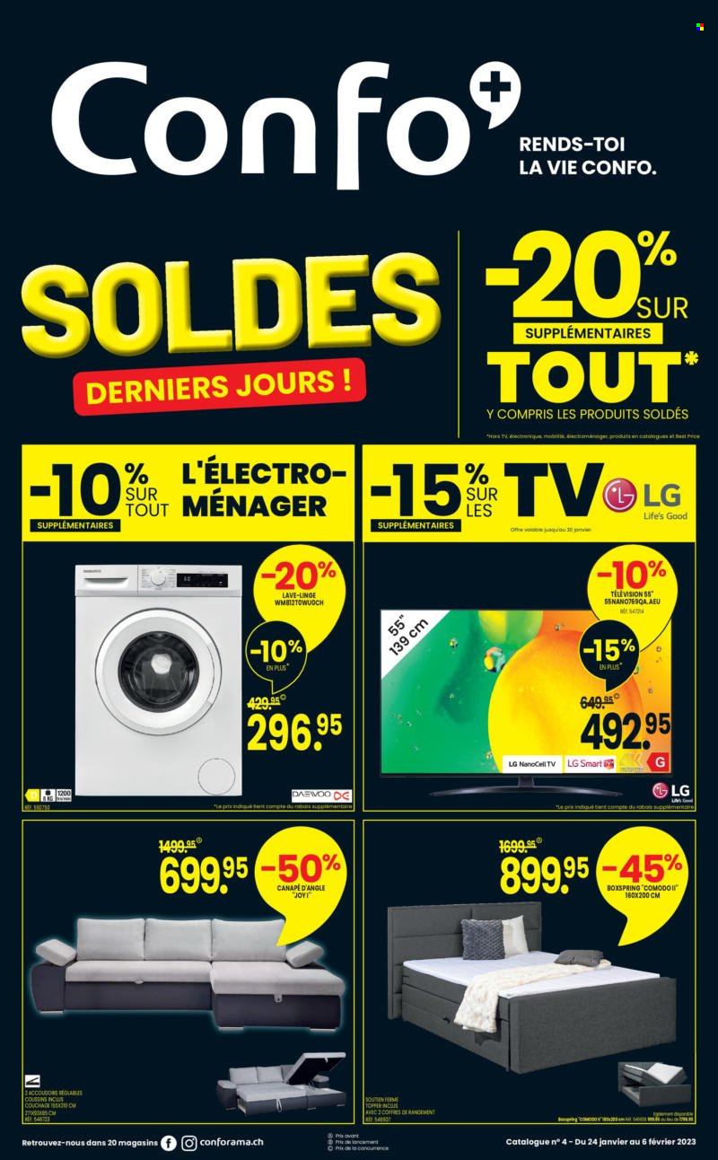 Prospekt Conforama - 24.1.2023 - 6.2.2023. Seite 1