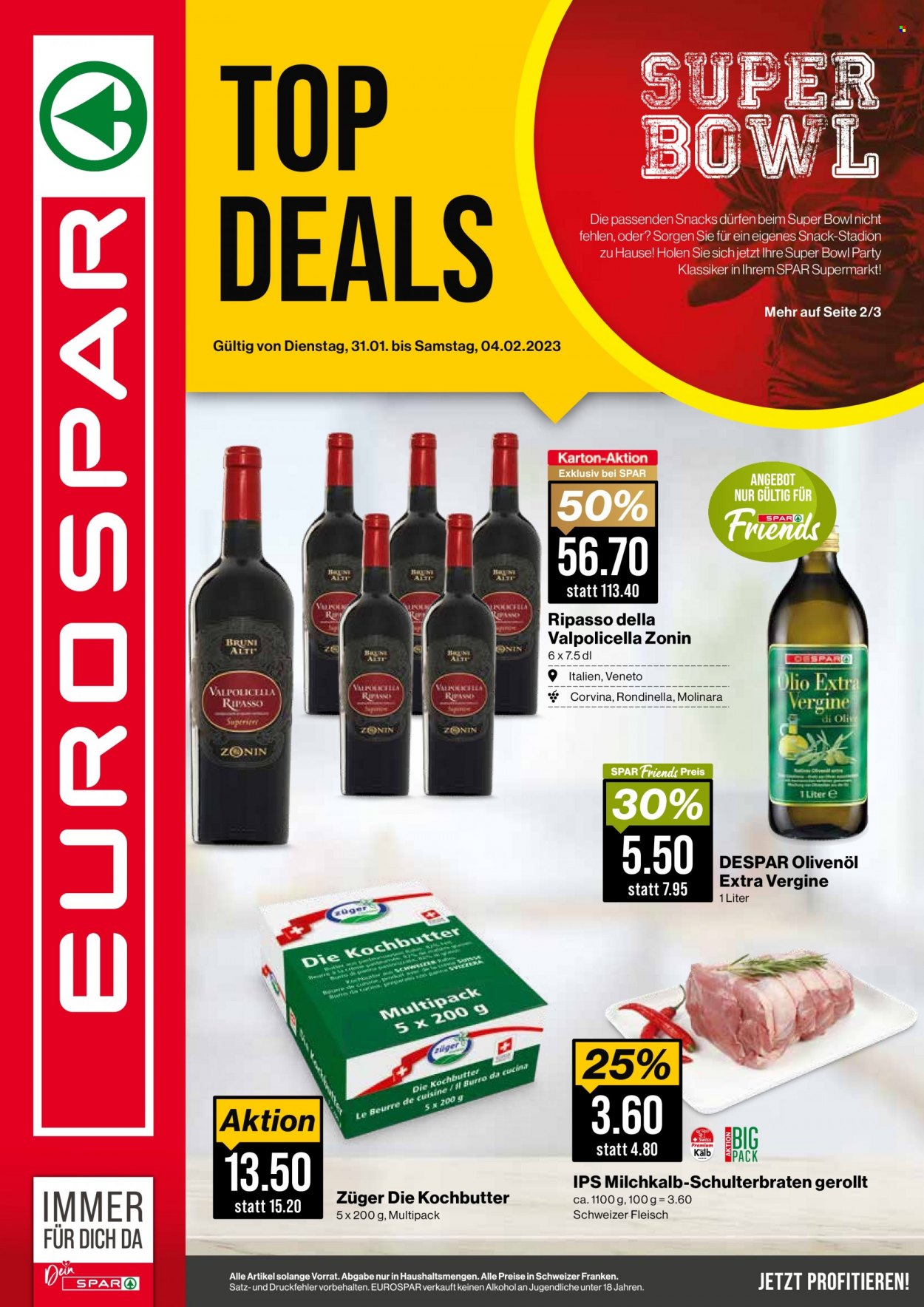 Volantino SPAR - 31.1.2023 - 4.2.2023. Pagina 1