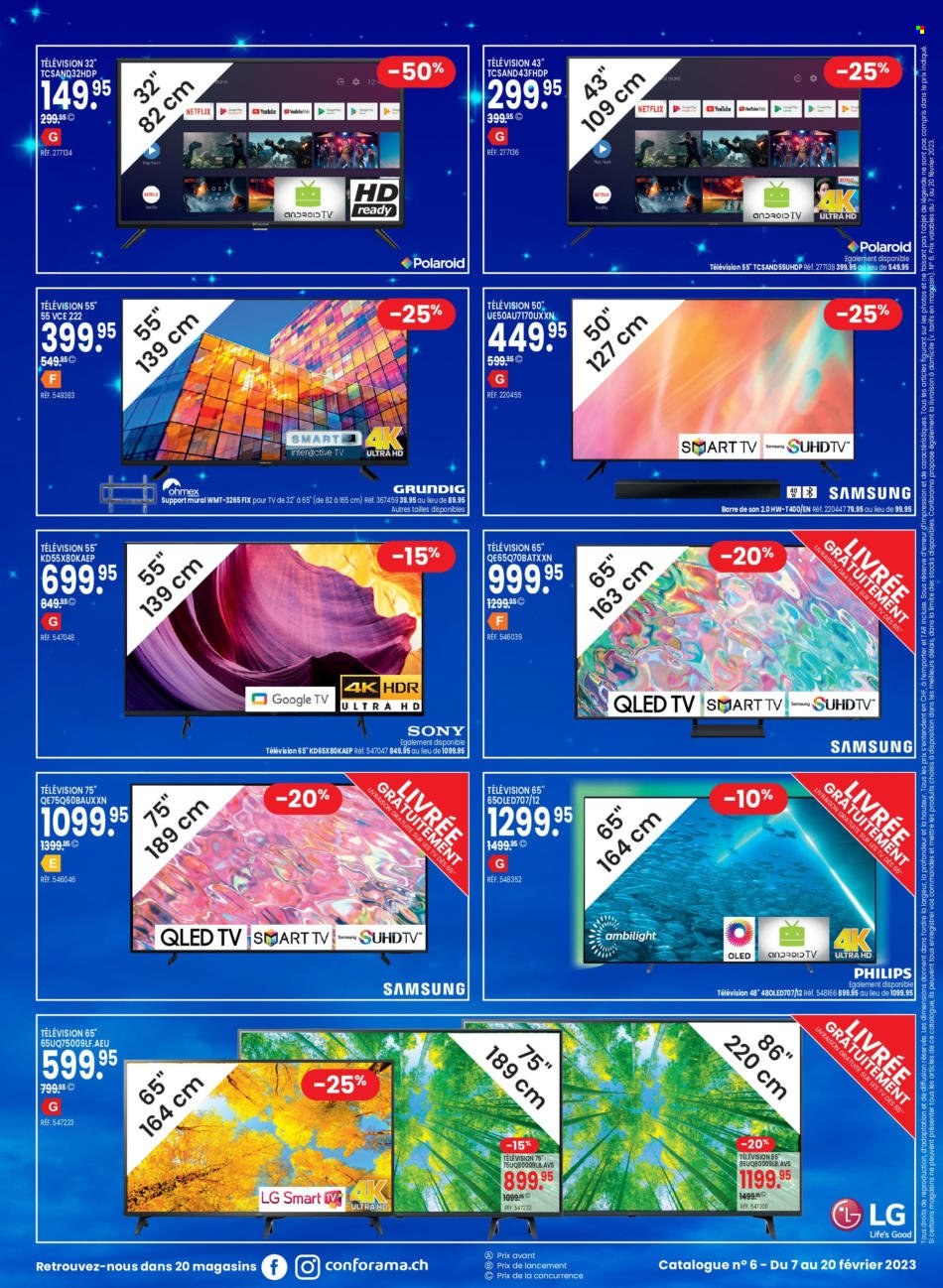 Volantino Conforama - 7.2.2023 - 20.2.2023. Pagina 24