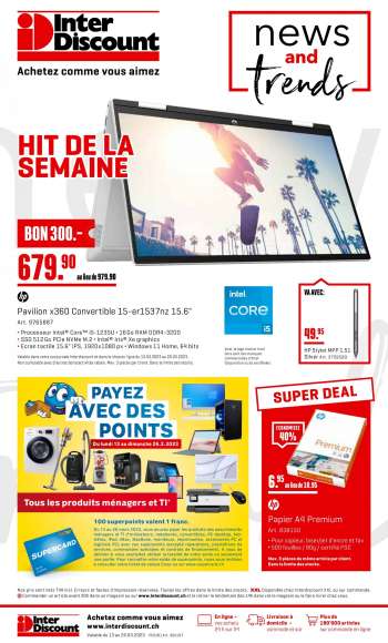 Catalogue Interdiscount - 13.3.2023 - 26.3.2023.