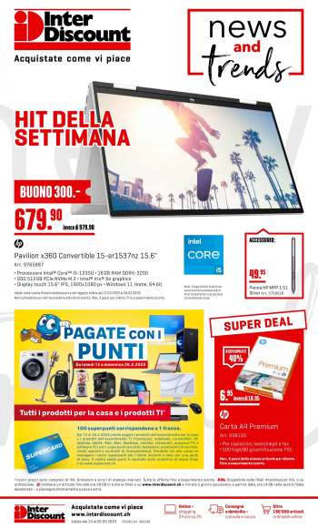 Volantino Interdiscount - 13.3.2023 - 26.3.2023.