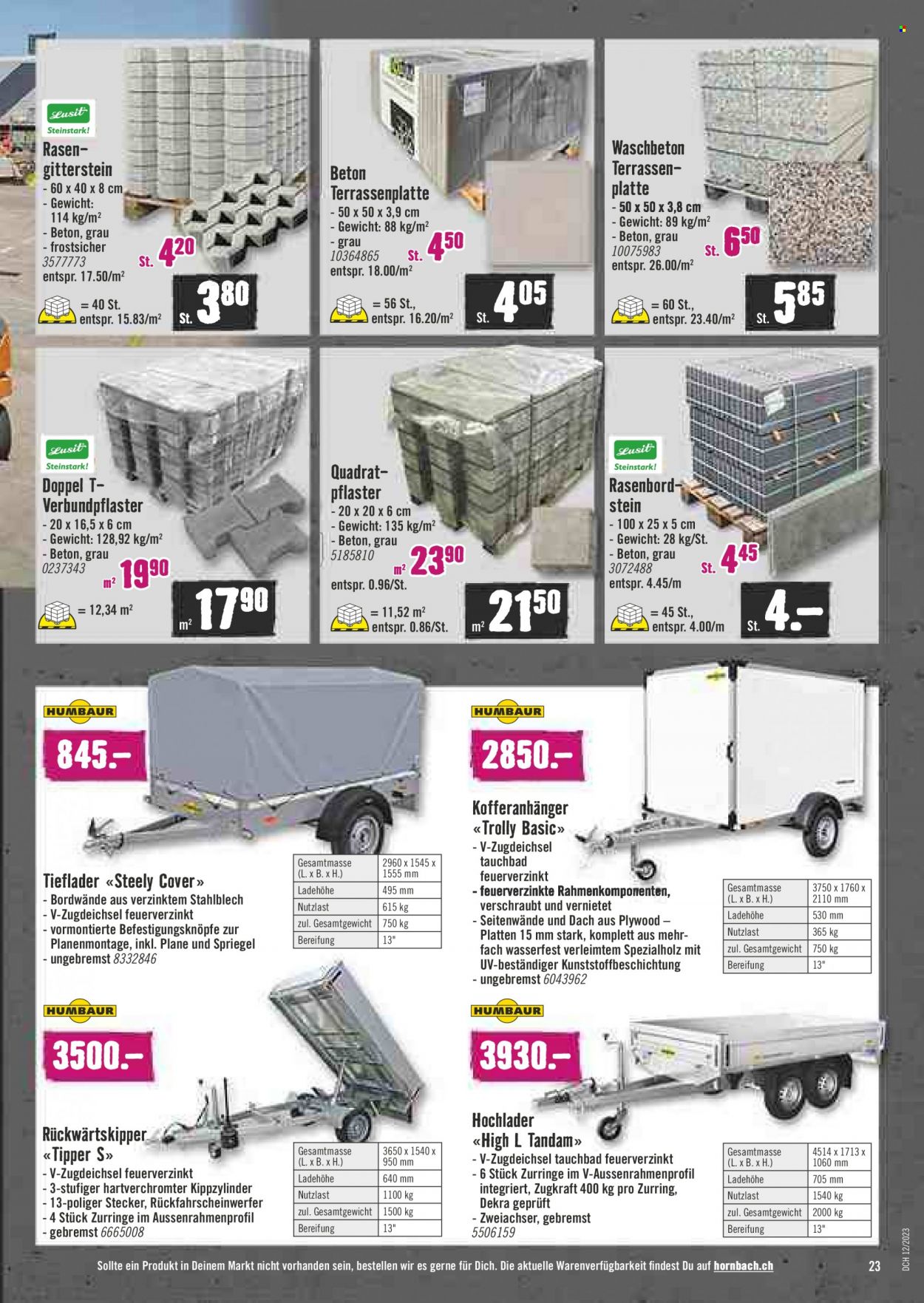 Prospekt Hornbach - 20.3.2023 - 17.4.2023. Seite 23