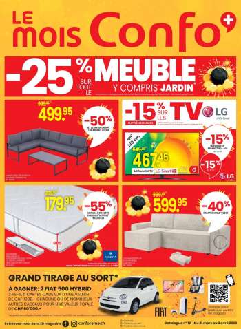 Catalogue Conforama - 21.3.2023 - 3.4.2023.