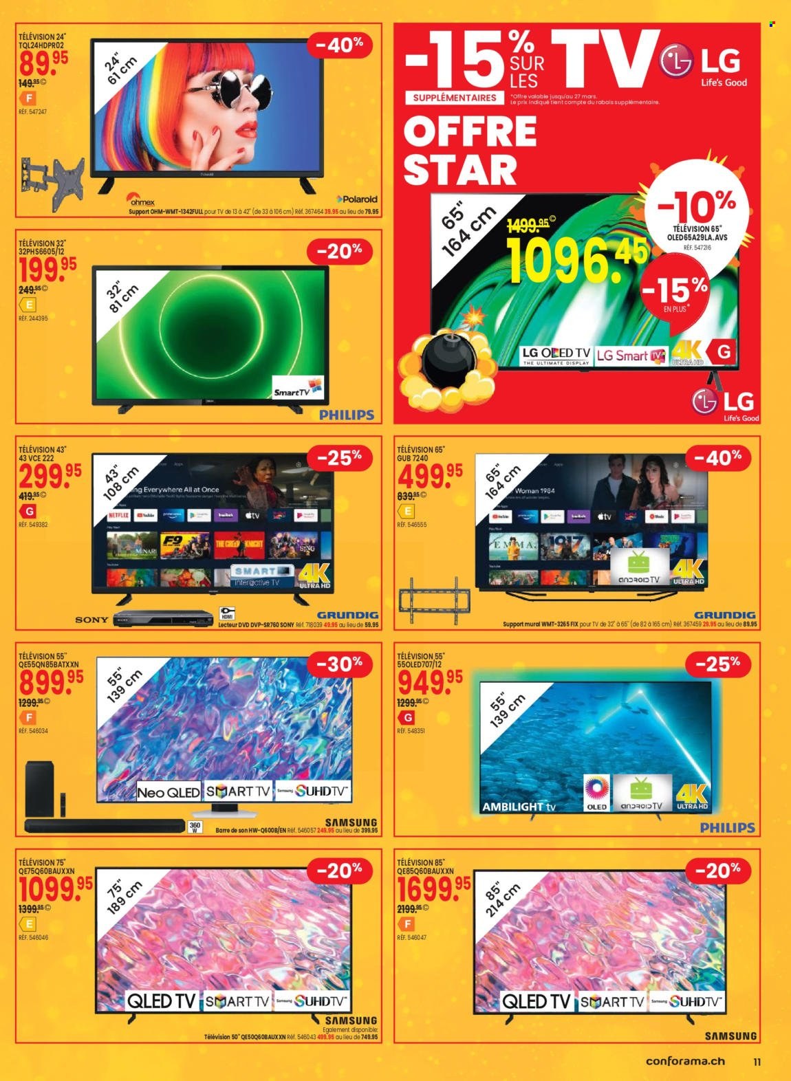Volantino Conforama - 21.3.2023 - 3.4.2023. Pagina 11