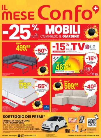 Volantino Conforama - 21.3.2023 - 3.4.2023.