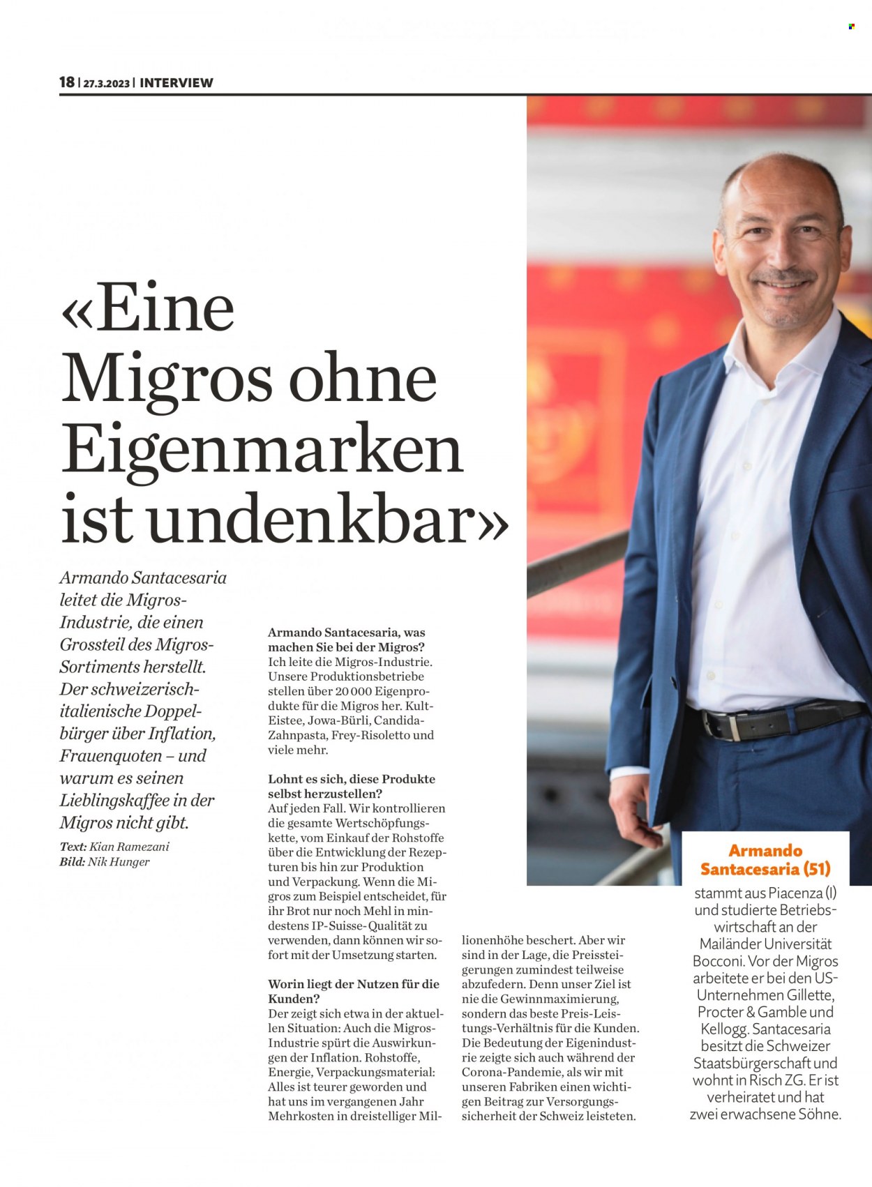 Prospekt Migros - 27.3.2023 - 2.4.2023. Seite 18