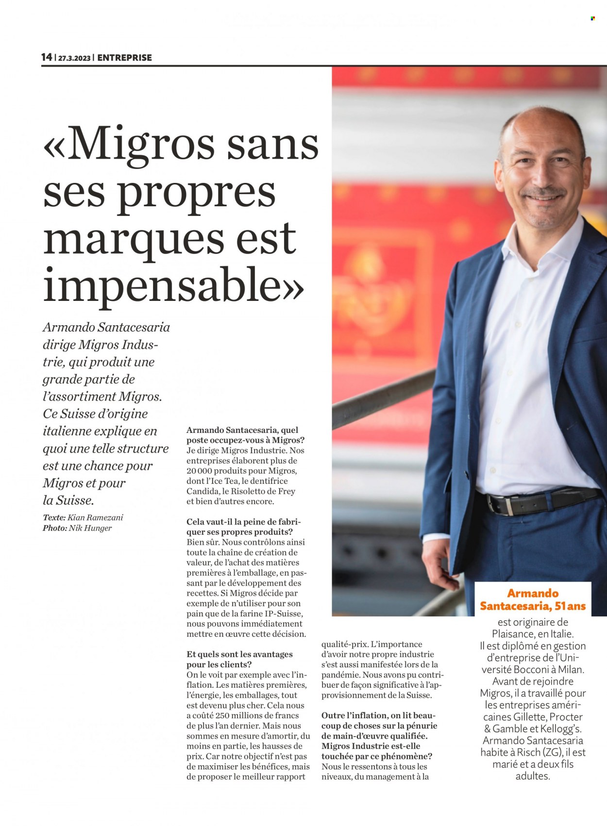Prospekt Migros - 27.3.2023 - 2.4.2023. Seite 14