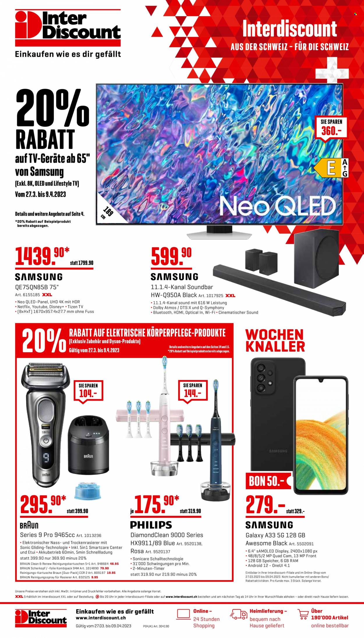 Catalogue Interdiscount - 27.3.2023 - 9.4.2023. Page 1