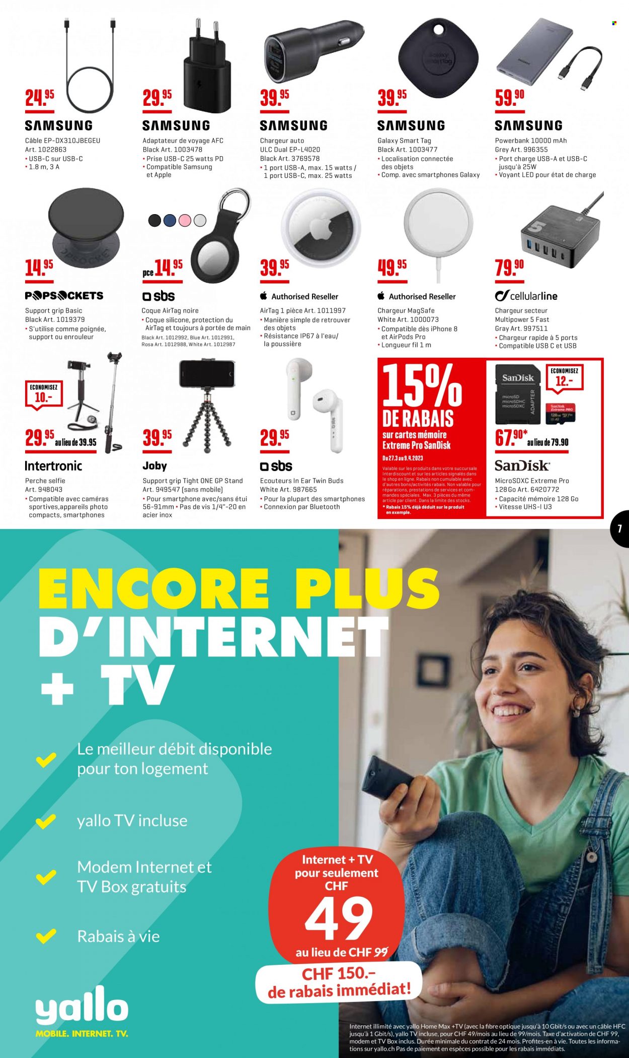 Prospekt Interdiscount - 27.3.2023 - 9.4.2023. Seite 7