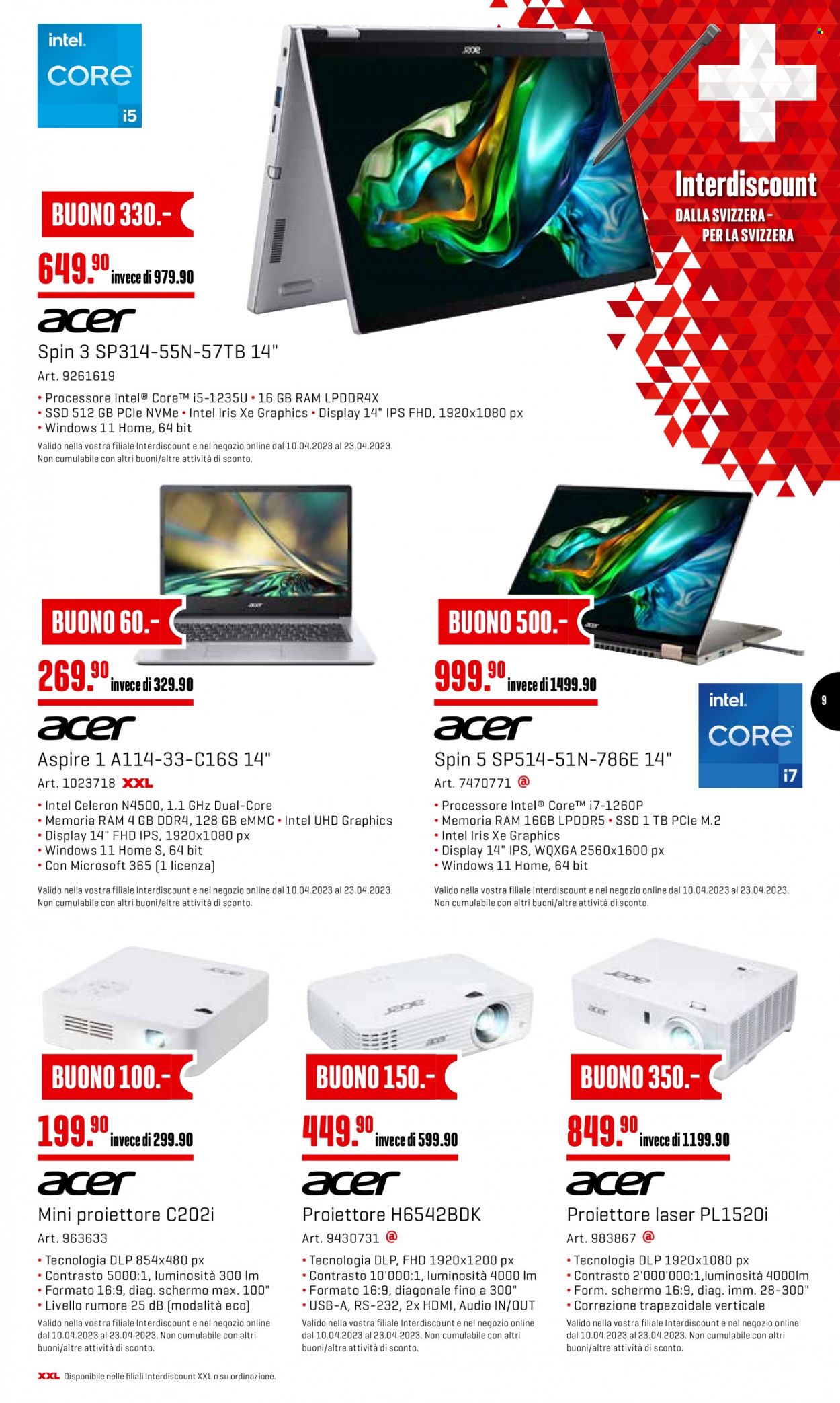 Volantino Interdiscount - 10.4.2023 - 23.4.2023. Pagina 9