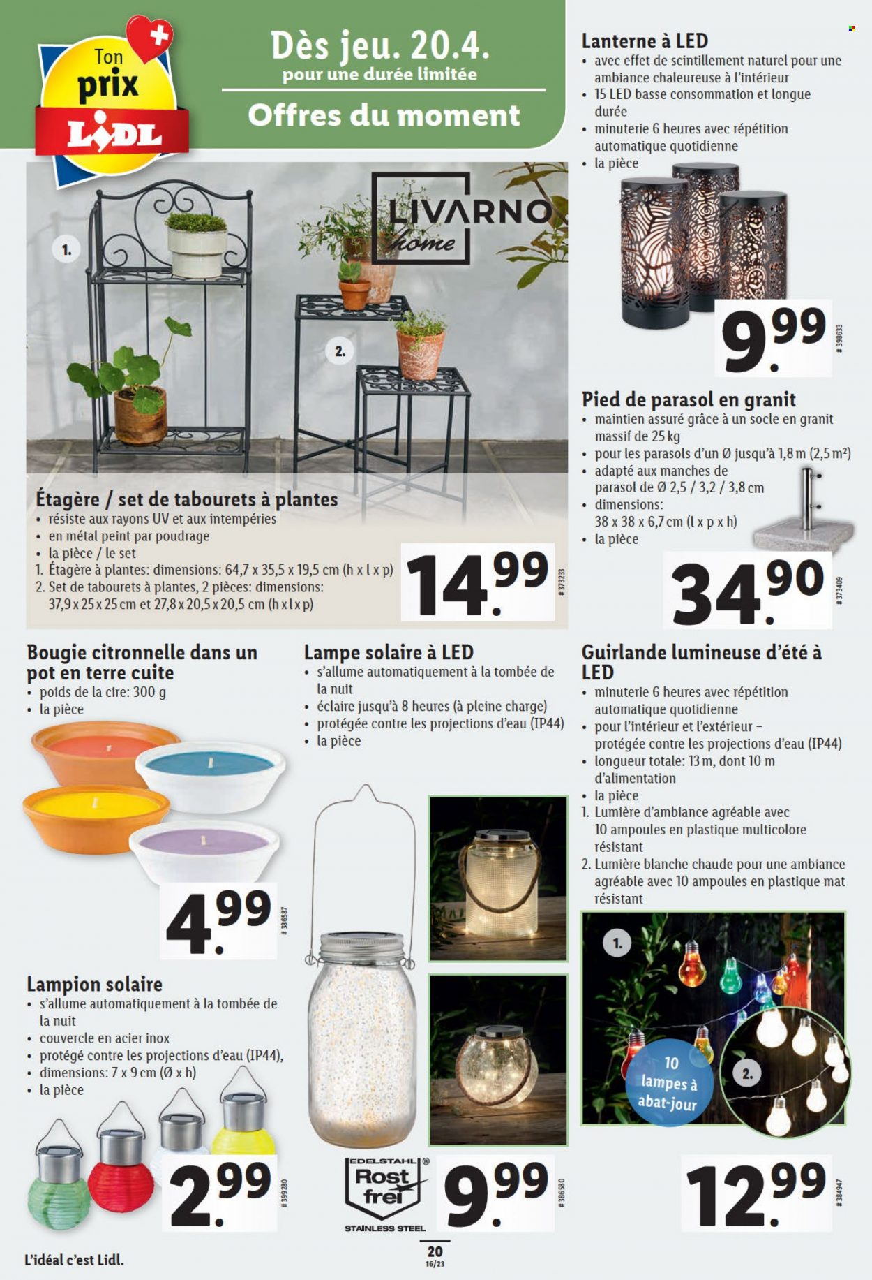 Volantino Lidl - 20.4.2023 - 26.4.2023. Pagina 20