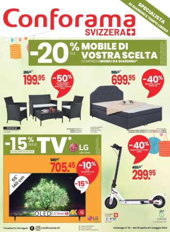 Volantino Conforama - 18.4.2023 - 1.5.2023.