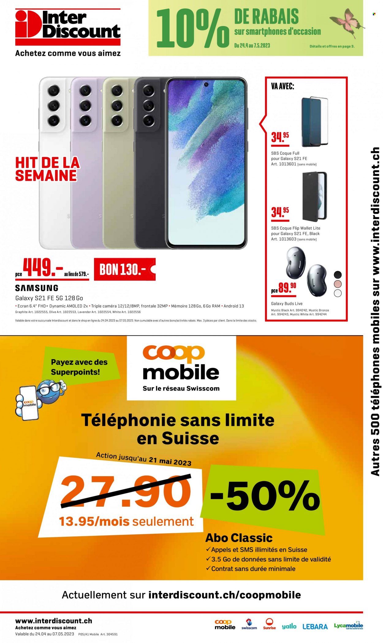 Catalogue Interdiscount - 24.4.2023 - 7.5.2023. Page 1