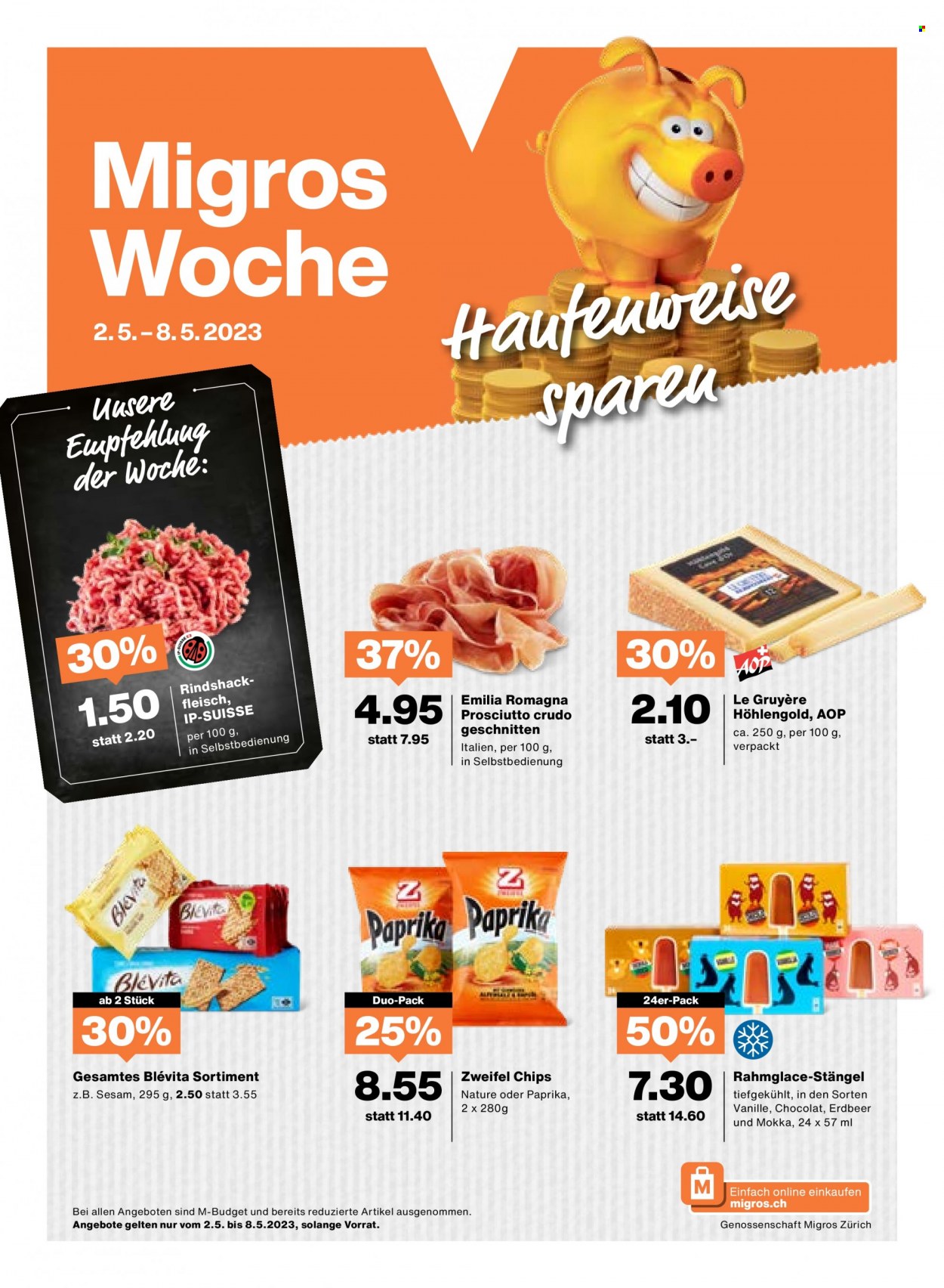 Prospekt Migros - 2.5.2023 - 8.5.2023. Seite 1