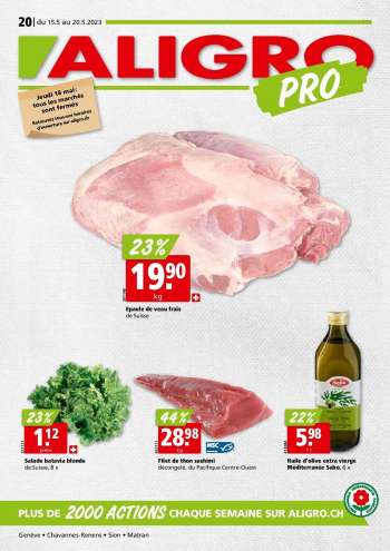 Prospekte ALIGRO - 15.5.2023 - 20.5.2023.