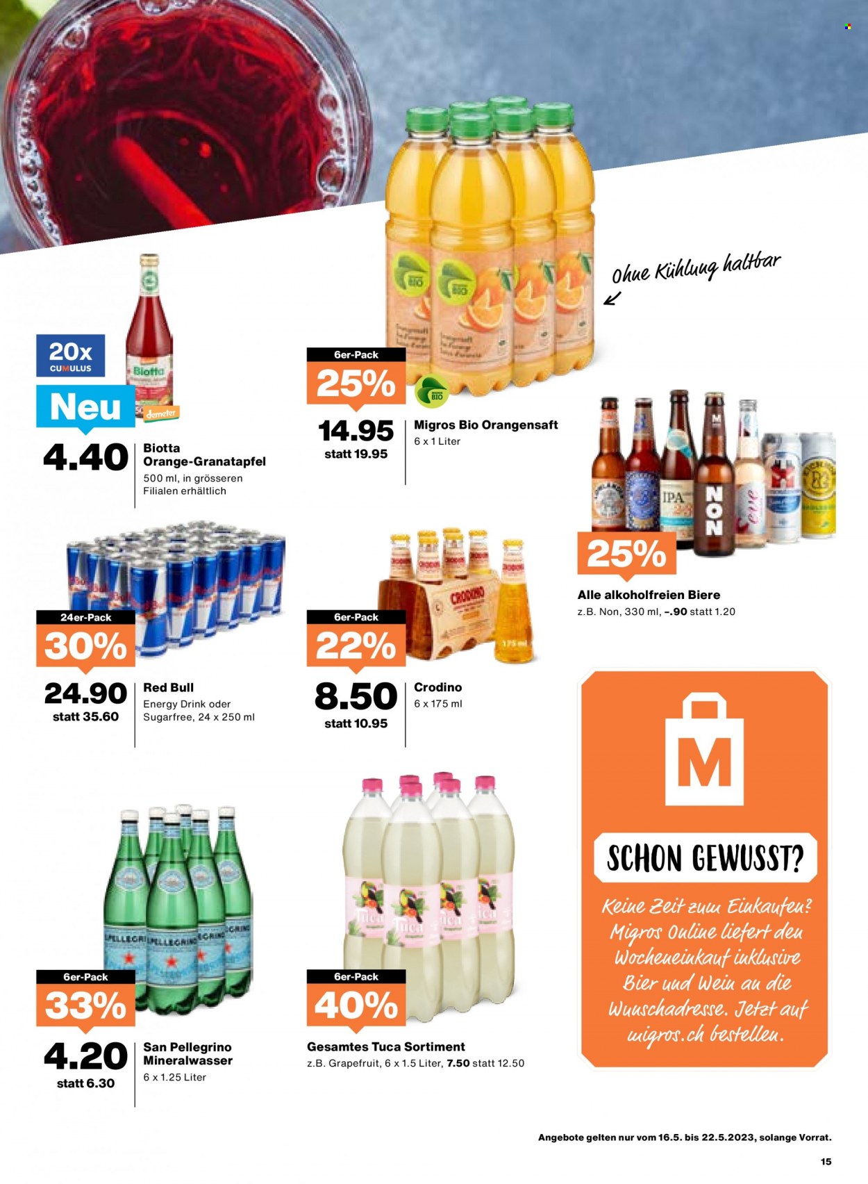 Prospekt Migros - 16.5.2023 - 22.5.2023. Seite 15