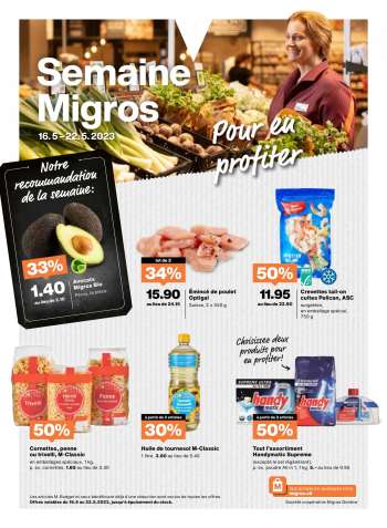 Prospekte Migros - 16.5.2023 - 22.5.2023.