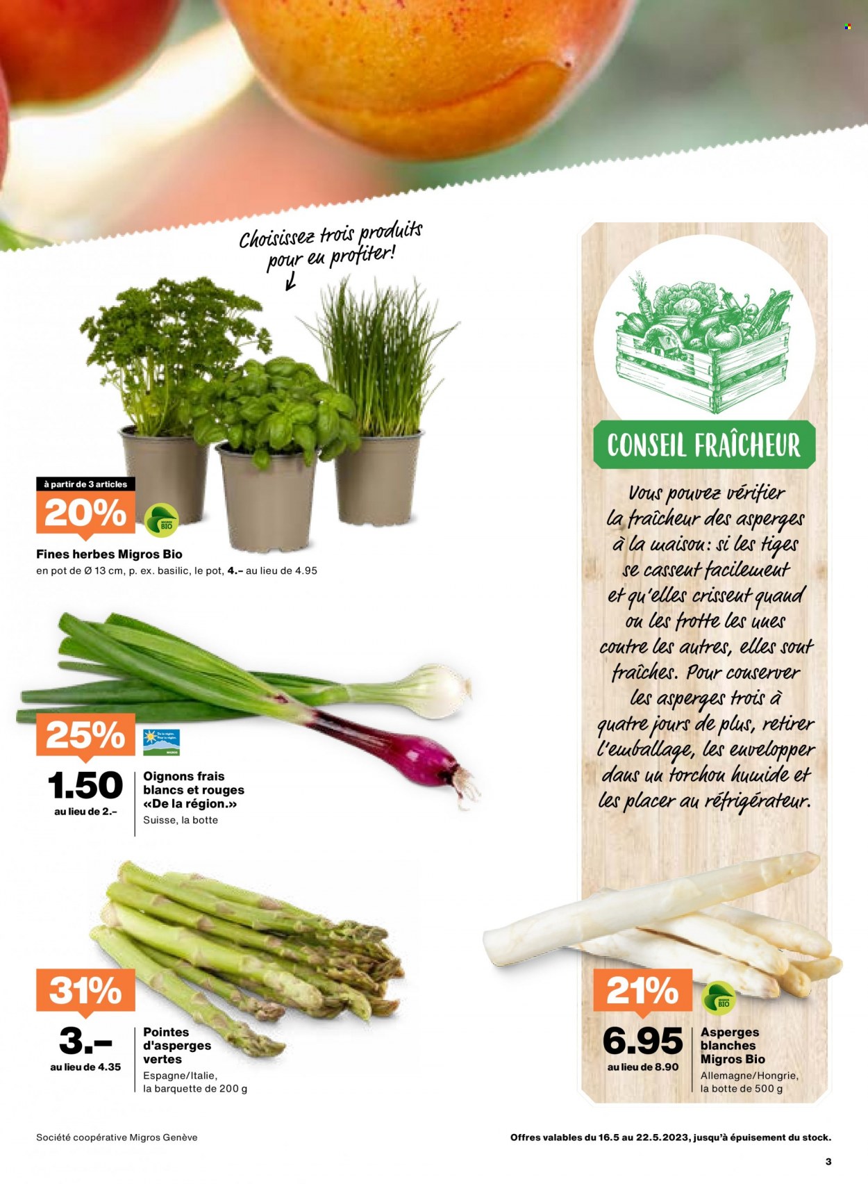 Prospekt Migros - 16.5.2023 - 22.5.2023. Seite 3