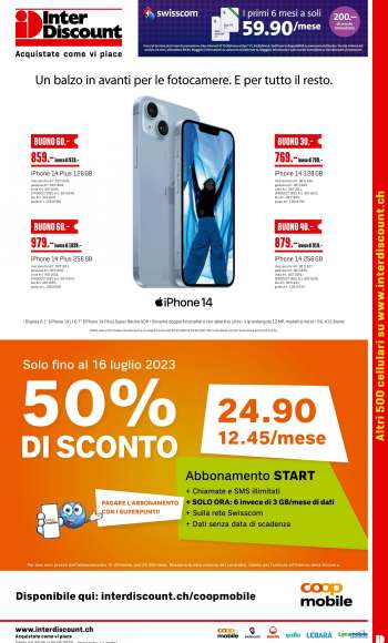 Volantino Interdiscount - 22.5.2023 - 4.6.2023.