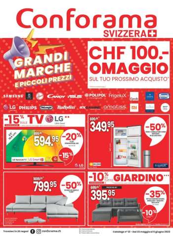 Catalogue Conforama - 23.5.2023 - 5.6.2023.