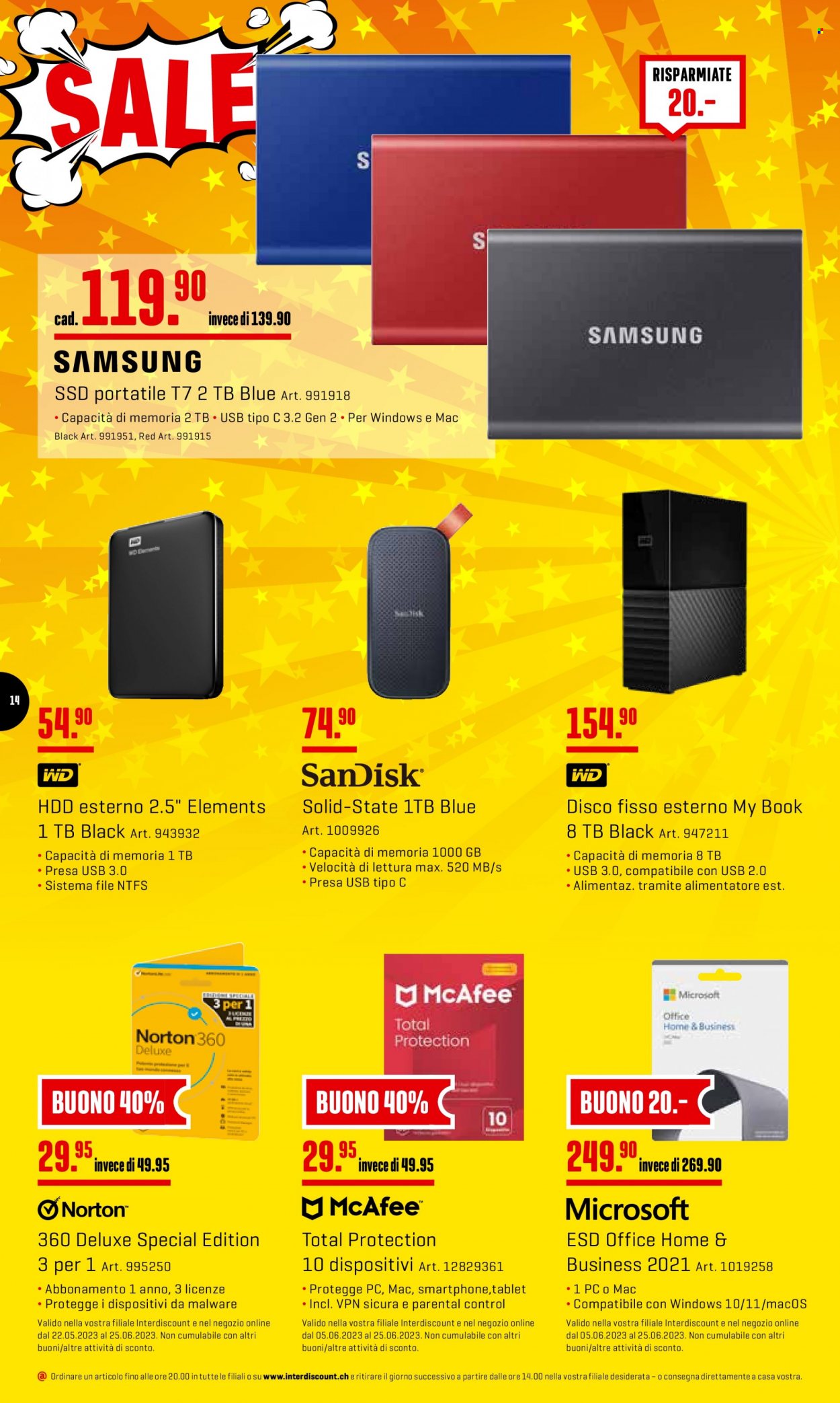 Volantino Interdiscount - 5.6.2023 - 25.6.2023. Pagina 14
