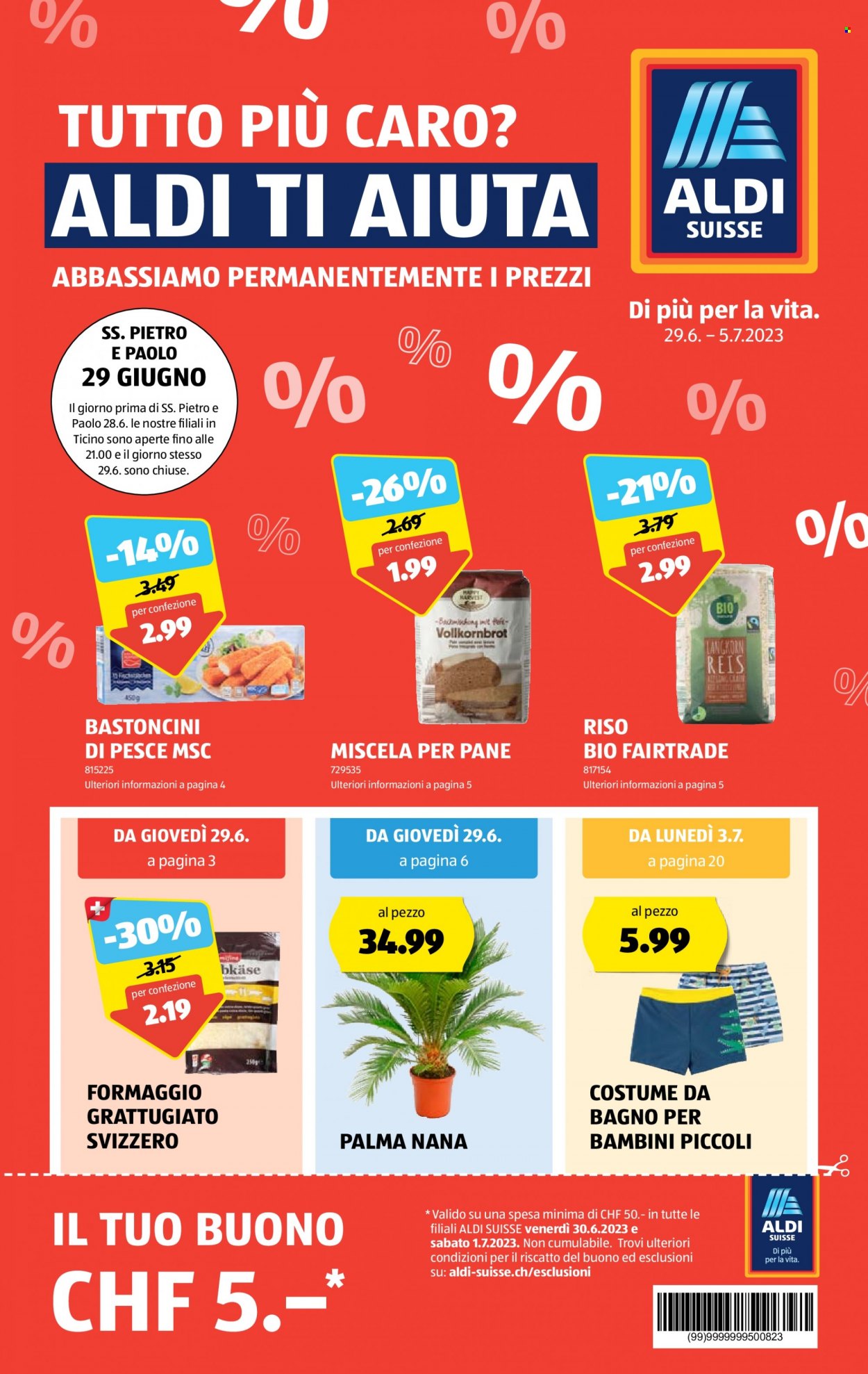Catalogue Aldi - 29.6.2023 - 5.7.2023. Page 1
