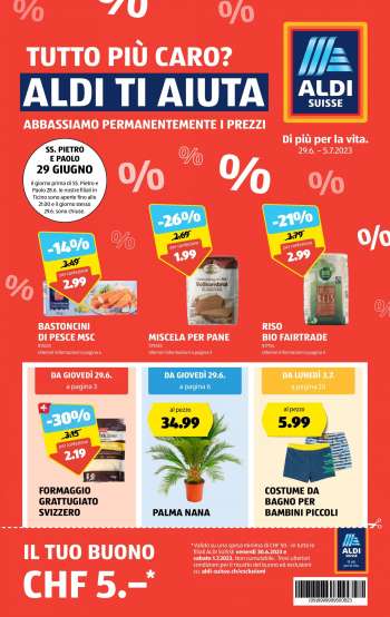 Volantino Aldi - 29.6.2023 - 5.7.2023.