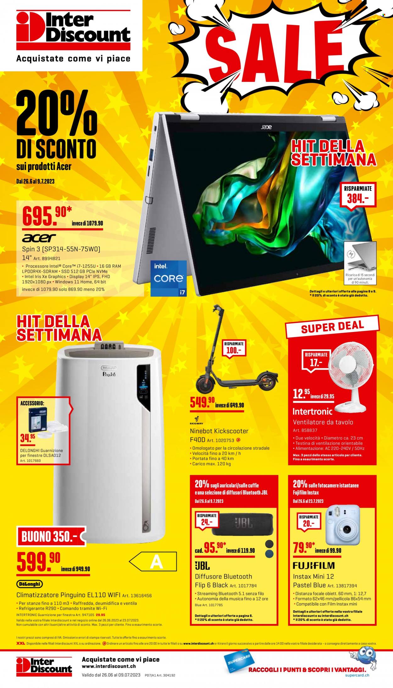 Volantino Interdiscount - 26.6.2023 - 9.7.2023. Pagina 20