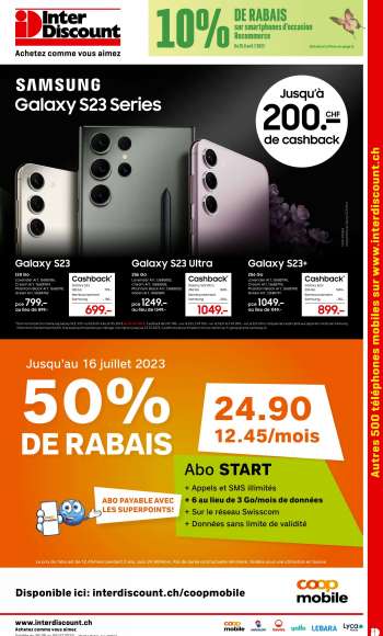 Volantino Interdiscount - 26.6.2023 - 9.7.2023.