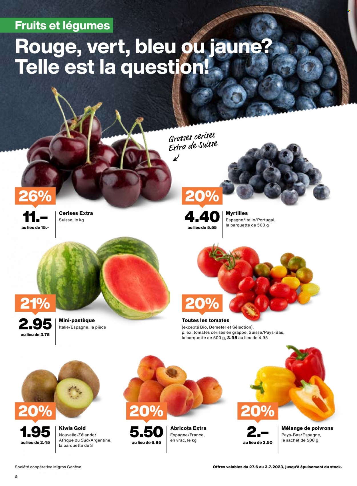 Volantino Migros - 27.6.2023 - 3.7.2023. Pagina 2