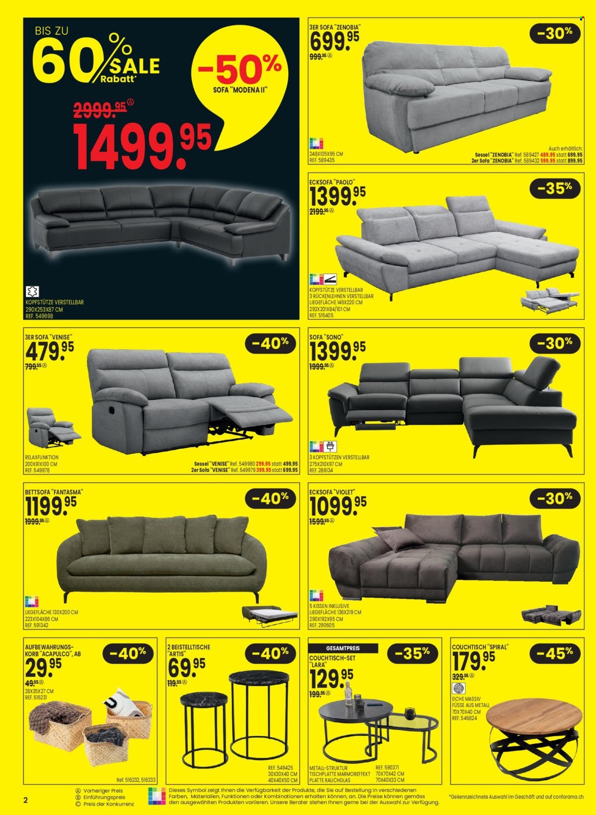 Volantino Conforama - 27.6.2023 - 10.7.2023. Pagina 2