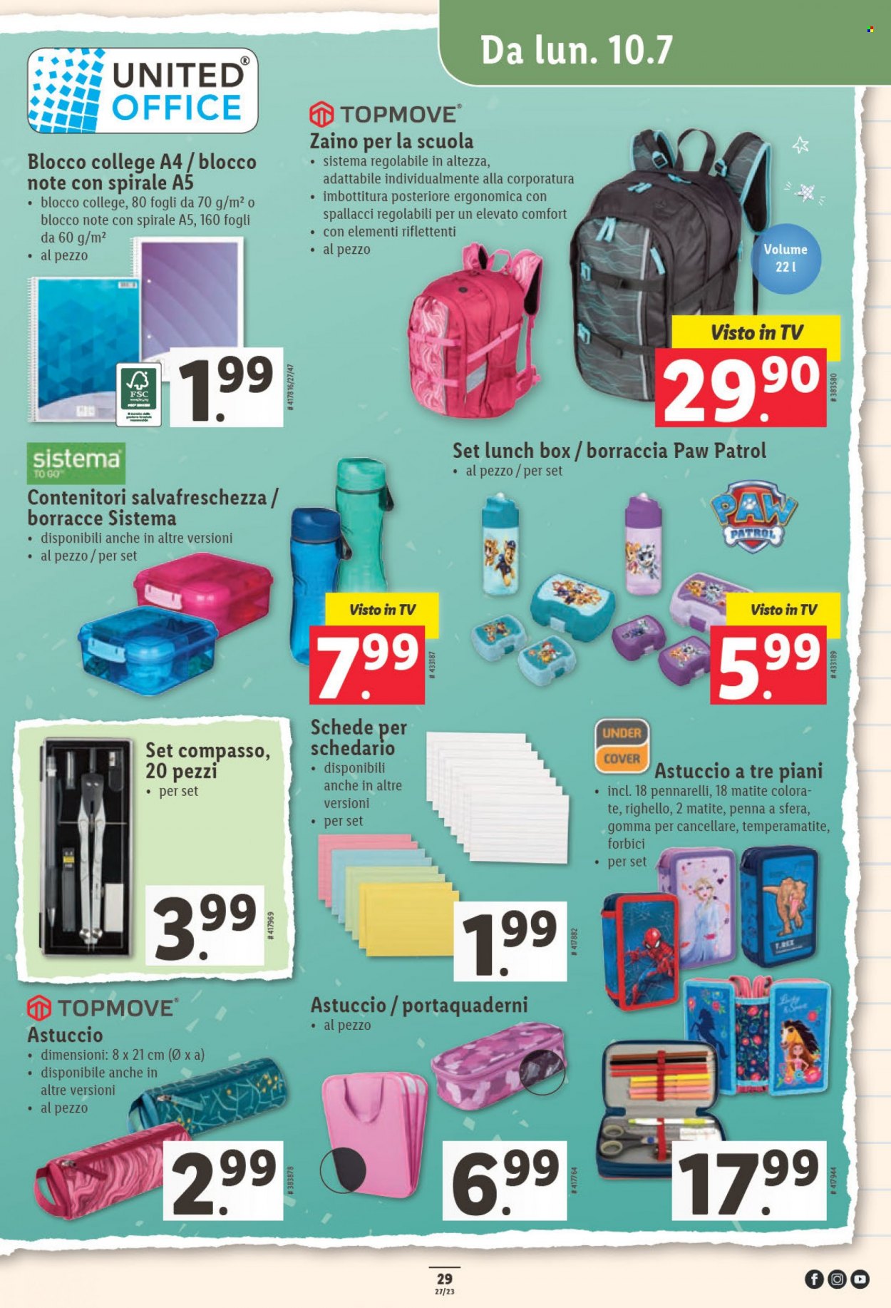 Volantino Lidl - 6.7.2023 - 12.7.2023. Pagina 29