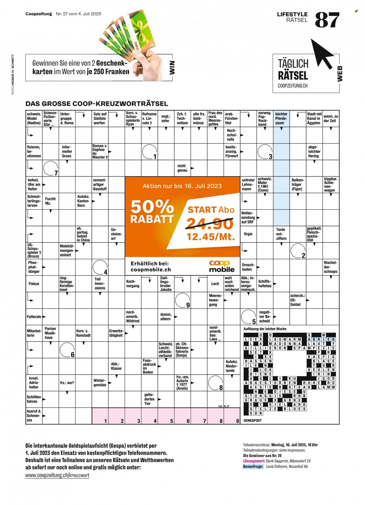 Prospekt Coop - 4.7.2023 - 9.7.2023. Seite 87