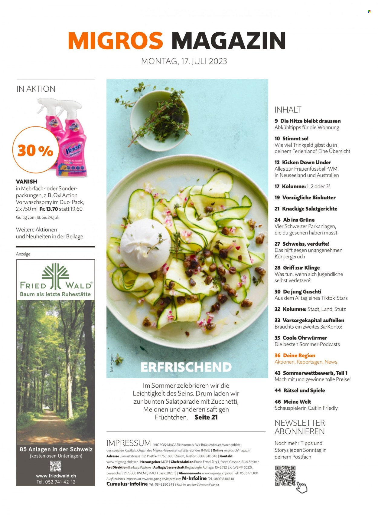 Volantino Migros - 17.7.2023 - 23.7.2023. Pagina 7