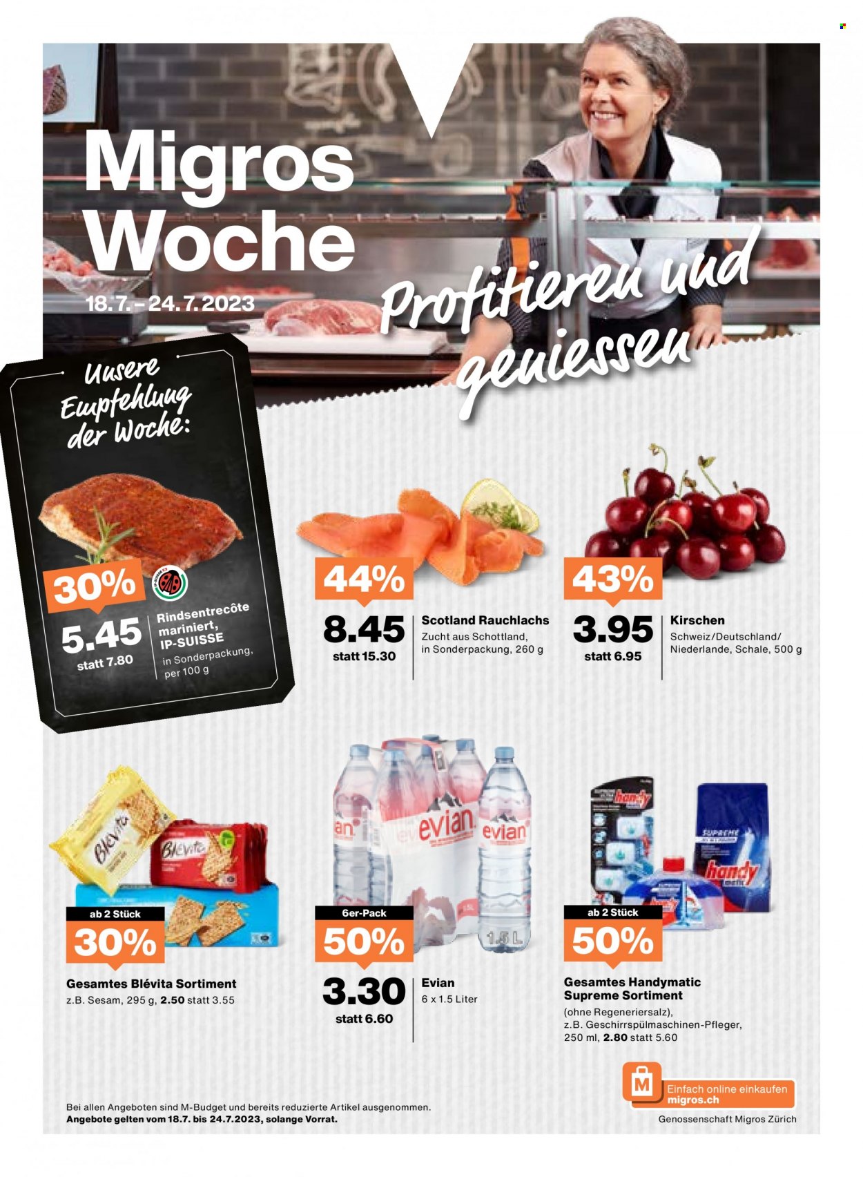 Catalogue Migros - 18.7.2023 - 24.7.2023. Page 1